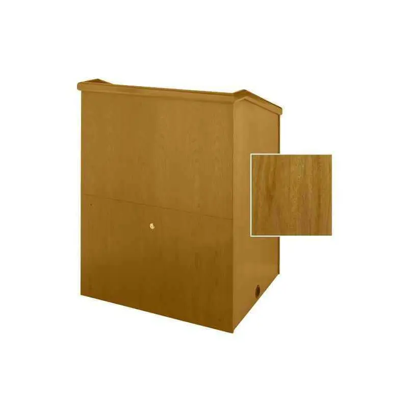 Sound-Craft MML36V-Natural Mahogany Presenter Series 48"H x 36"W Multimedia Lectern with Natural Mahogany Wood Veneer