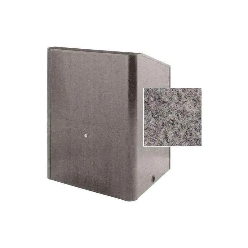Sound-Craft MMR36C-Gunmetal Instructor LG Series 48"H x 36"W Multimedia Lectern with Gunmetal Carpeted Fabric