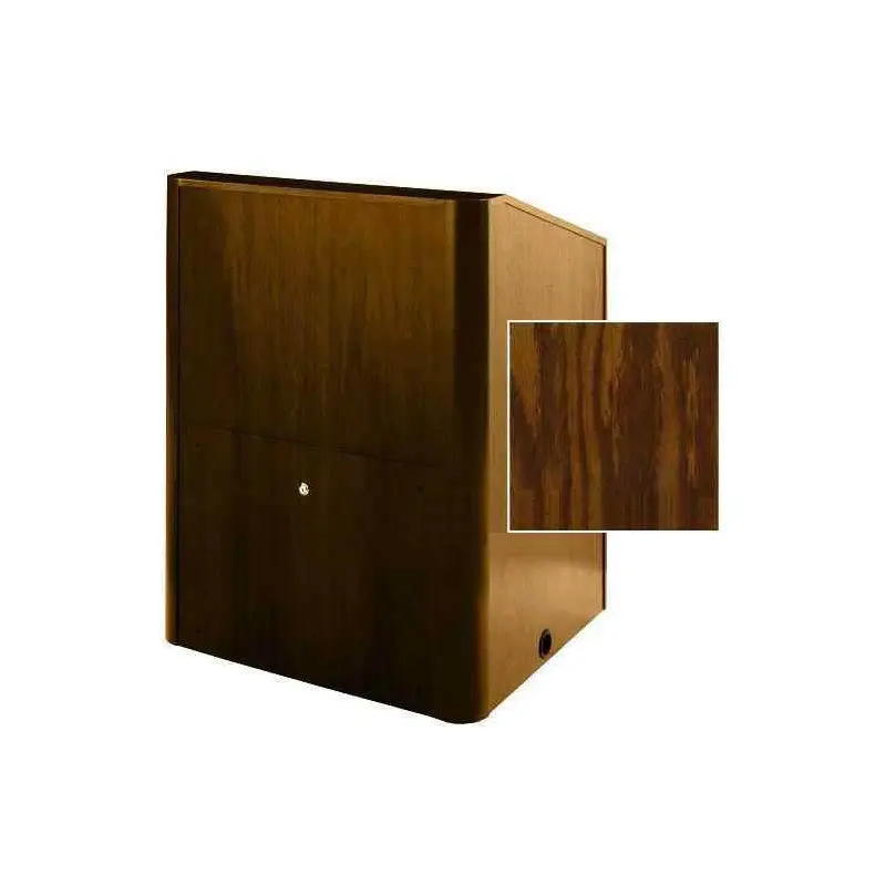 Sound-Craft MMR48V-Dark Oak Instructor LG Series 48"H x 48"W Multimedia Lectern with Dark Oak Wood Veneer