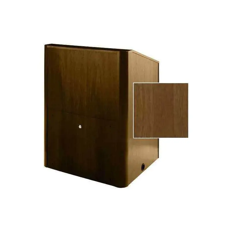 Sound-Craft MMR48V-Natural Sapele Instructor LG Series 48"H x 48"W Multimedia Lectern with Natural Sapele Wood Veneer