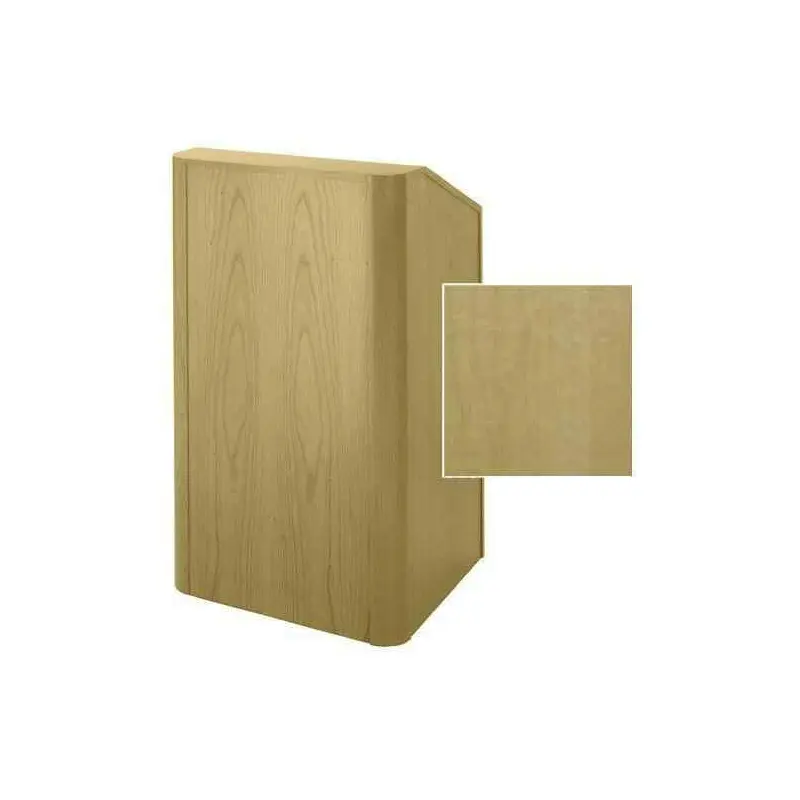 Sound-Craft RCV27-Natural Maple Instructor Series 47"H x 27"W Radius Corner Lectern with Natural Maple Wood Veneer