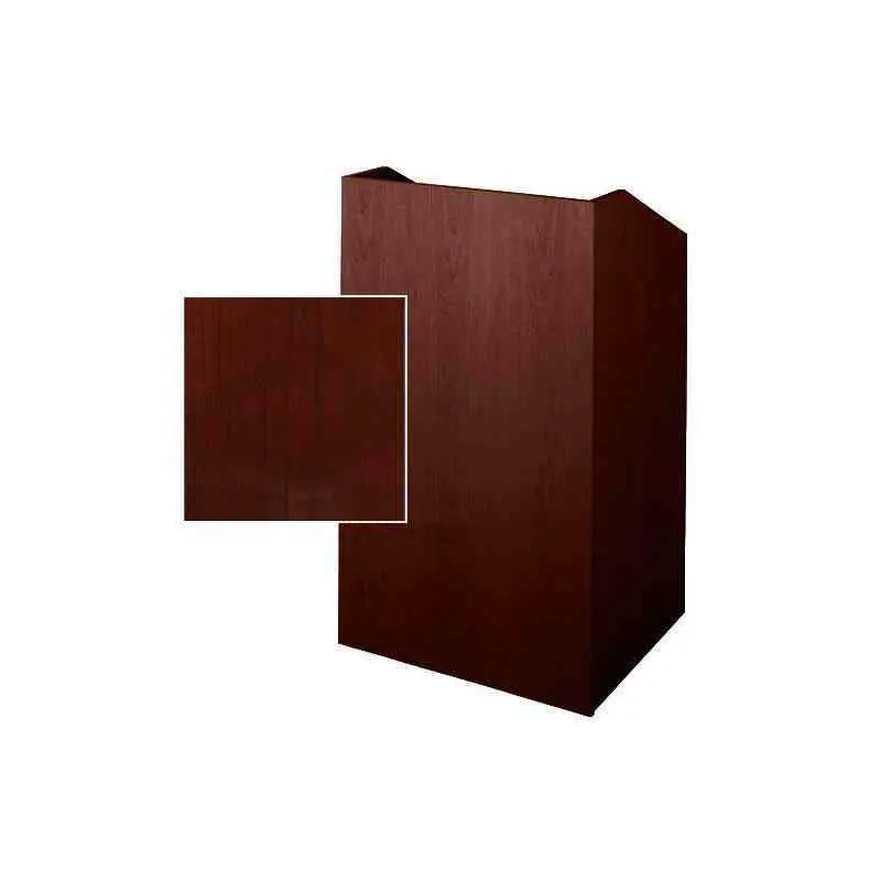 Sound-Craft SCV36-Dark Cherry Classic Series 47"H x 36"W Square Corner Lectern with Dark Cherry Wood Veneer