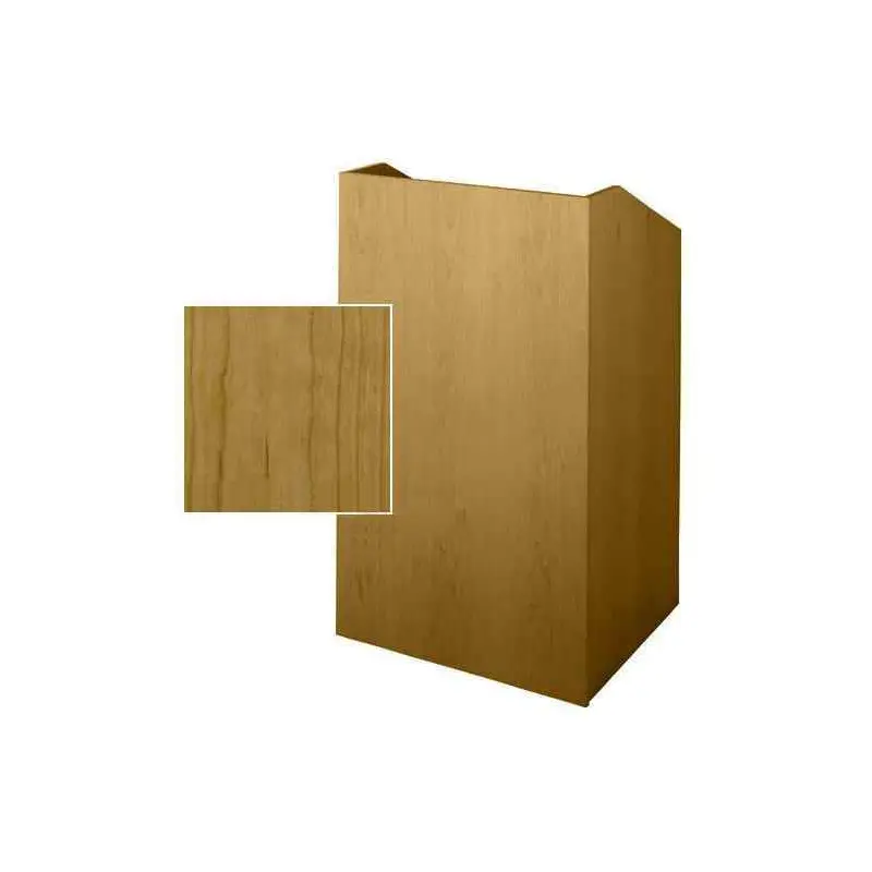 Sound-Craft SCV36-Natural Cherry Classic Series 47"H x 36"W Square Corner Lectern with Natural Cherry Wood Veneer