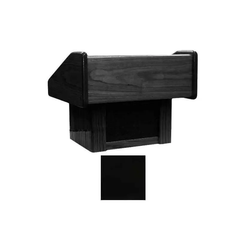 Sound-Craft TCB Club Series 17"H Portable Tabletop Lectern with Black Lacquer Finish