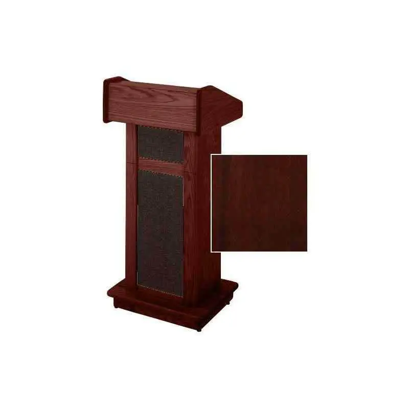 Sound-Craft TCFLSA Club Series 47"H Modular Lectern with Dark Mahogany Finish