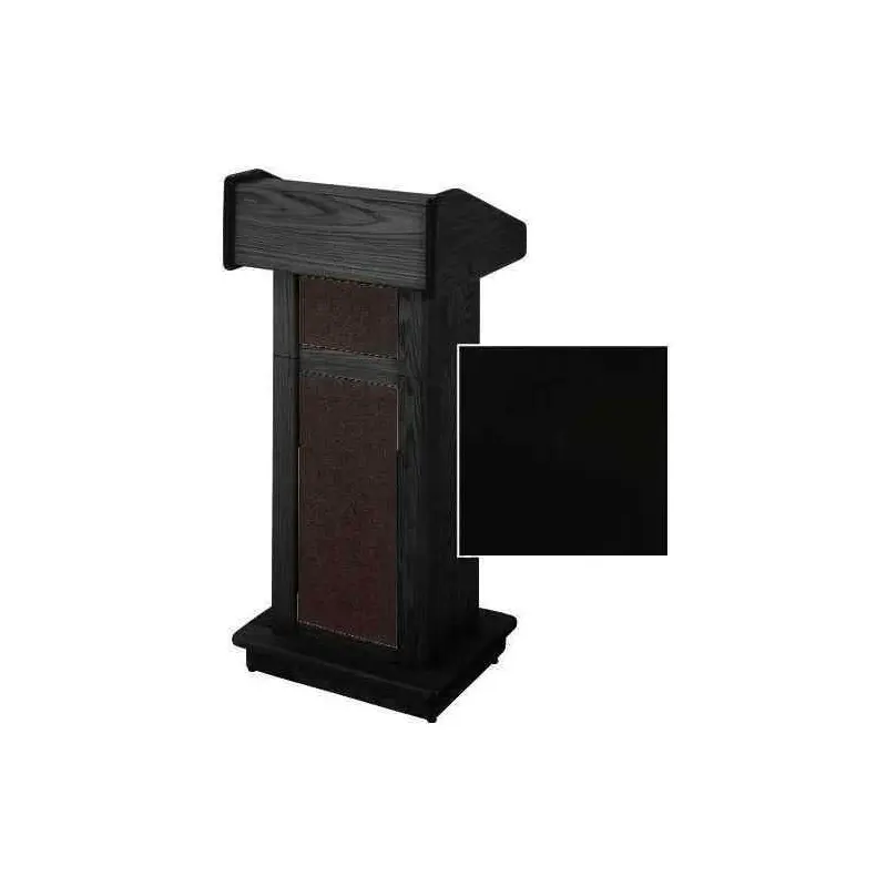 Sound-Craft TCFLSB Club Series 47"H Modular Lectern with Black Lacquer Finish and ReadingLight