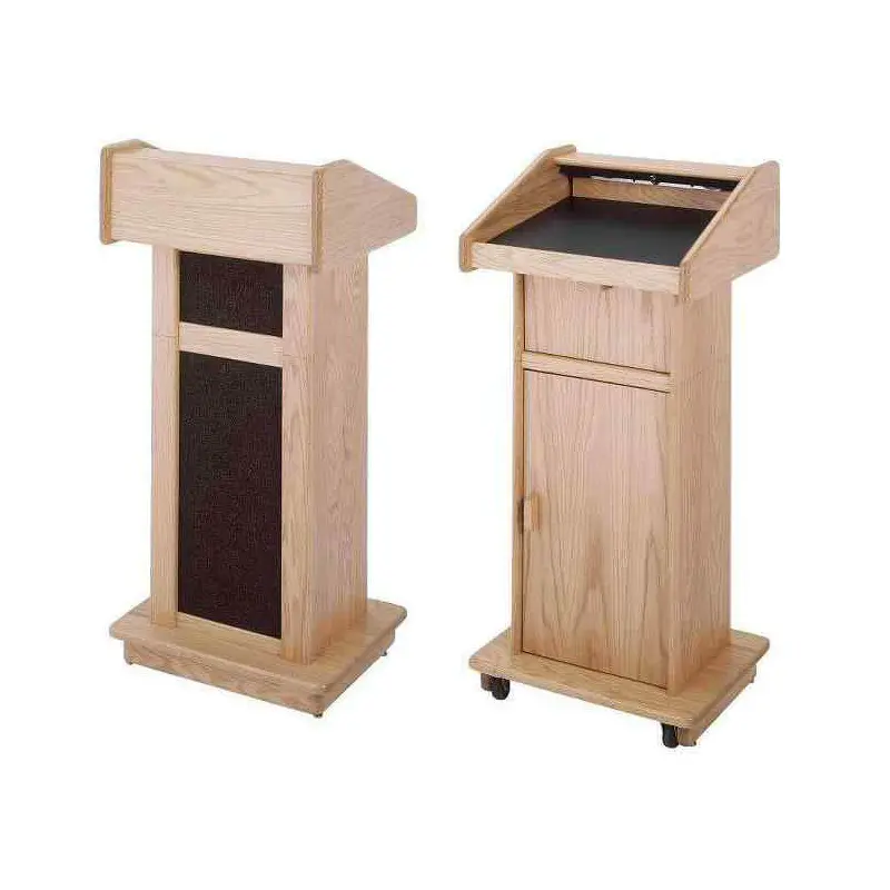 Sound-Craft TCFLSO Club Series 47"H Modular Lectern with Natural Oak Finish