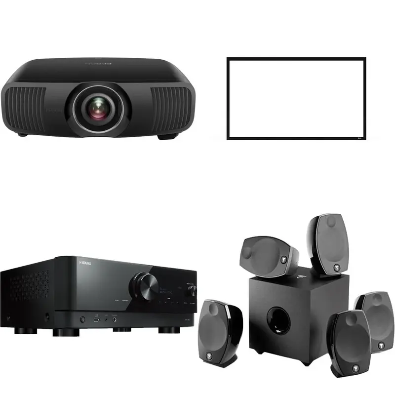 Epson LS12000 + Screen Innovations 120" FIxed Frame Projector Screen + Yamaha RX-V6A AV Receiver + Focal 5.1 Bundle