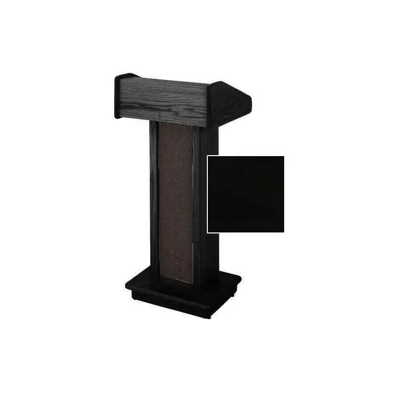 Sound-Craft LCB Club Series 47"H Lectern with Black Lacquered Wood Veneer