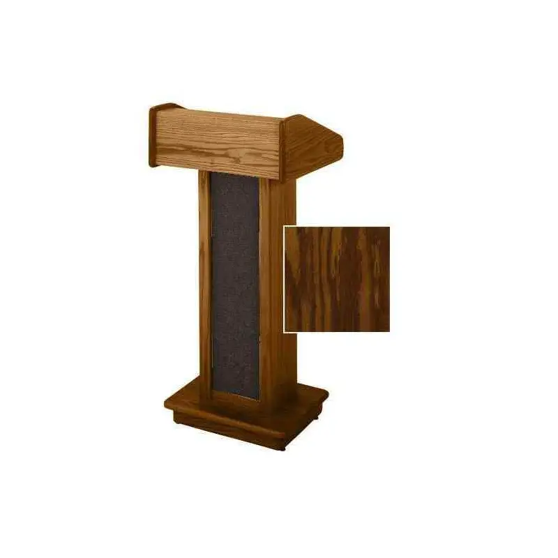 Sound-Craft LCK Club Series 47"H Lectern with Dark Oak Wood Veneer