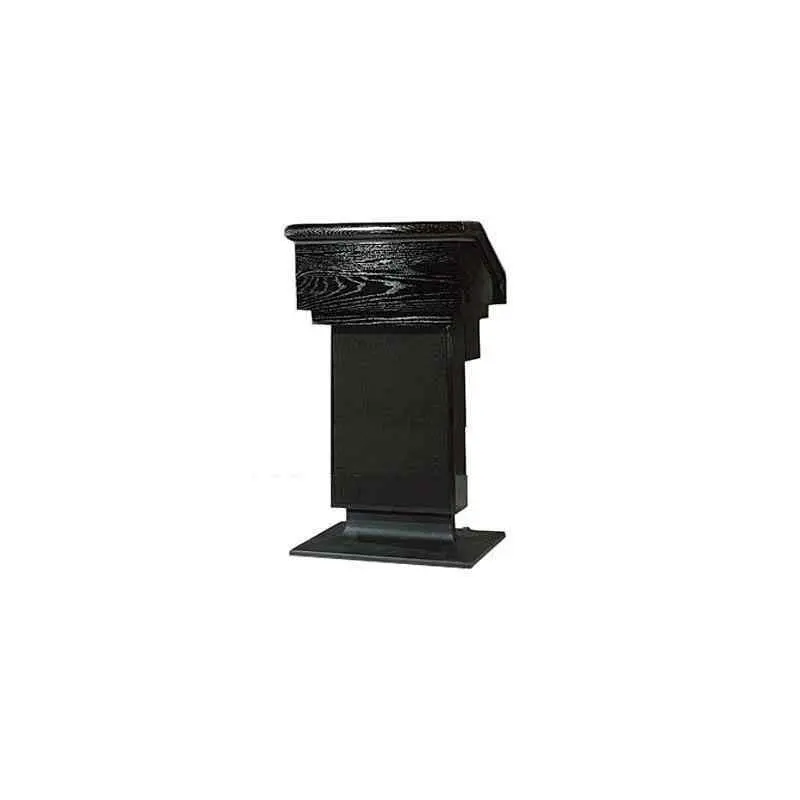 Sound-Craft LE1B Keynote Series 49"H Lectern with Black Lacquered Oak Wood Veneer