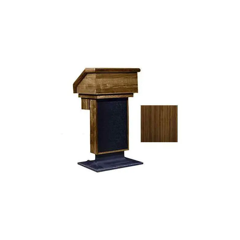 Sound-Craft LE1W Keynote Series 49"H Lectern with Walnut Wood Veneer