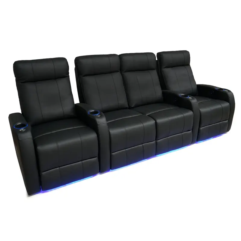 Valencia Syracuse Motorized Home Theater Seating - Top Grain Leather - Valencia-Syracuse-4-Love-Mid