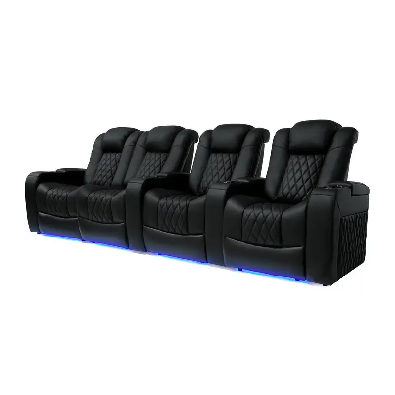 Valencia Tuscany Motorized Home Theater Seating - Top Grain Leather - Valencia-Tuscany-4-Love-Left