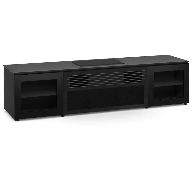 Salamander Designs Oslo 245 Cabinet for integrated Hisense 100L9G/120L9G UST Projector - Black Glass - X/HSEL9/245OS/BK