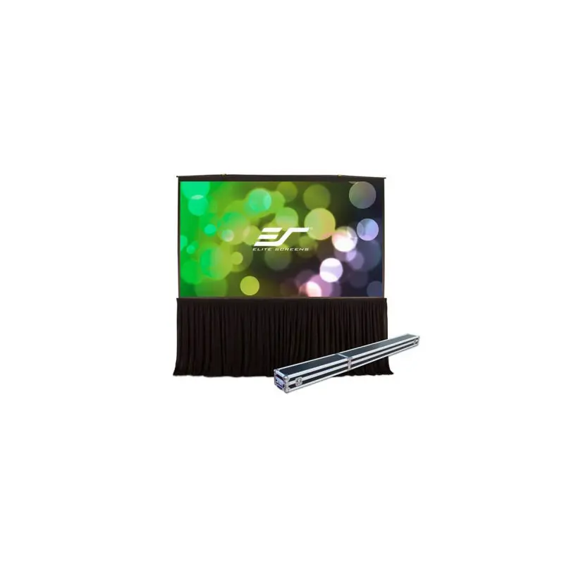 Elite Screens ALR/CLR QuickStand 5-Second Tab-Tension C5D, 145" Diag. 16:9, Manual Pull Up Projector Screen, Movie Home Theater 8K 4K Ultra HD 3D Ready, 2-YEAR WARRANTY, QS145HT-C5D