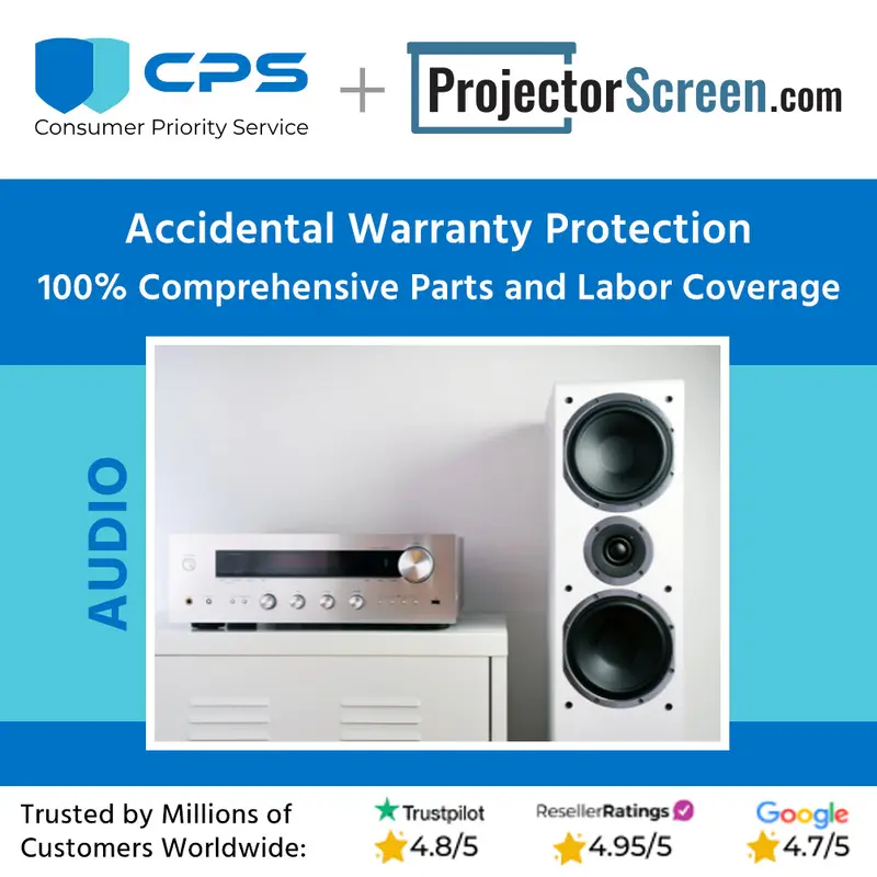 4 Year Extended Warranty with Accidental Damage Protection and In Home Service for Audio Products under $2,500
