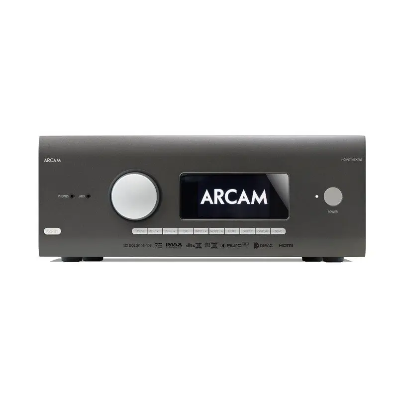 Arcam AVR31 7.2 channel 8K home theater receiver Class G 120 watts per channel with HDMI 2.1, Multi-Room, Dirac Live, Bluetooth, Chromecast built-in, and Apple AirPlay 2