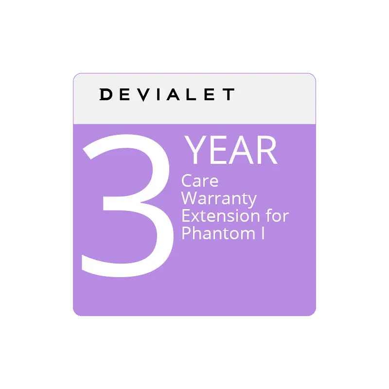 Devialet 3-Year Care Extended Warranty with ADP for Phantom II (Physical Card with Code)