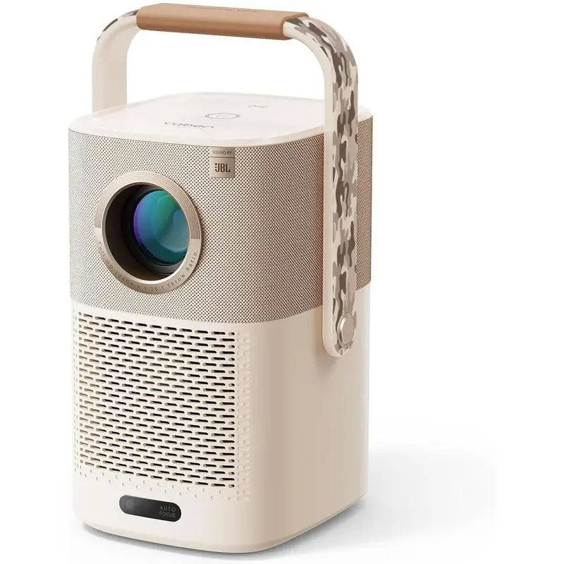 Yaber T2 Portable Projector with Built-In Battery and 350 ISO Lumens - Camouflage Handle