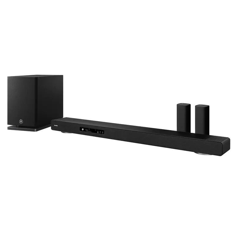 Yamaha SR-X90APKBL True X Surround 90A Powered 5.1.2-channel Dolby Atmos Sound Bar, Subwoofer, and Wireless Rear Speakers