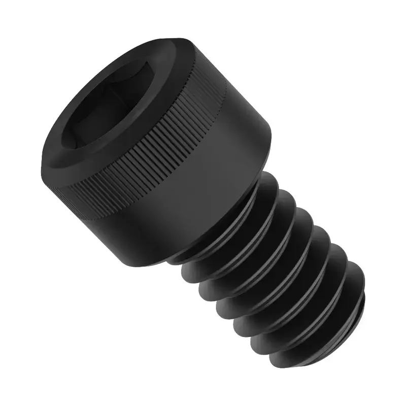 ServoCity 1/4"-20 Black-Oxide Socket Head Screw (0.375" Length) - 6 Pack