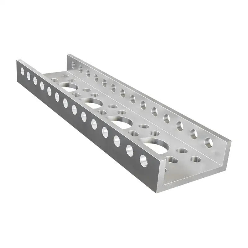 ServoCity 1143 Series Mini Low-Side U-Channel (4 Hole, 120mm Length)