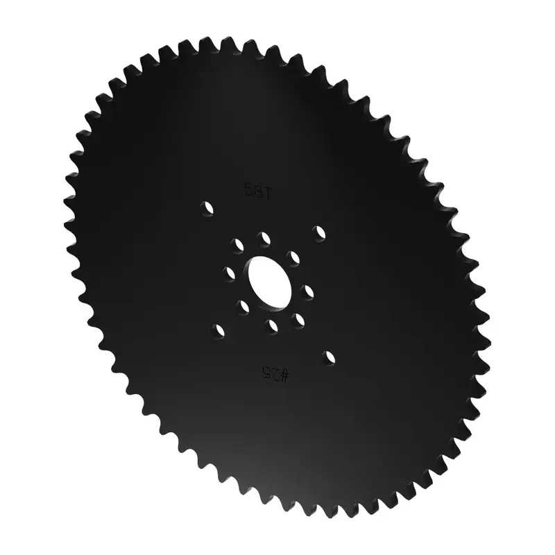 ServoCity #25 Pitch Acetal Hub-Mount Sprocket (14mm Bore, 58 Tooth)
