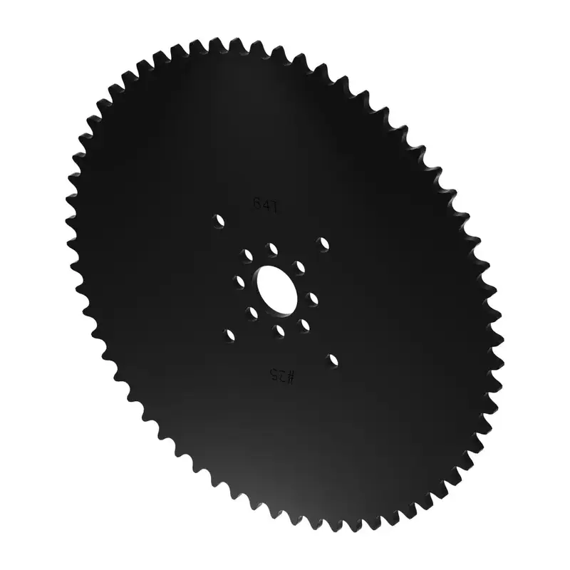 ServoCity #25 Pitch Acetal Hub-Mount Sprocket (14mm Bore, 64 Tooth)