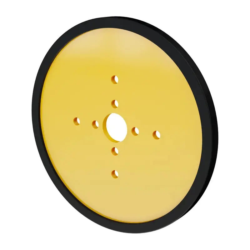 ServoCity 4" Acrylic Disc Wheel (Yellow) - 2 Pack
