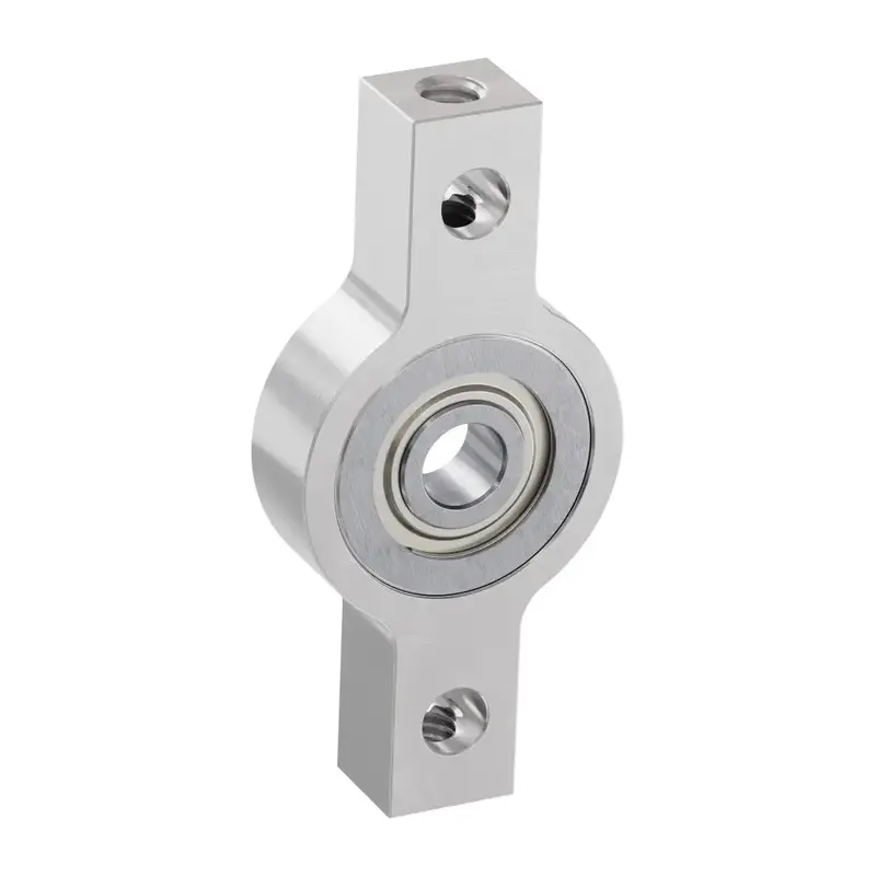 ServoCity 4mm Bore 2-Side, 1-Post Pillow Block (43mm Width)