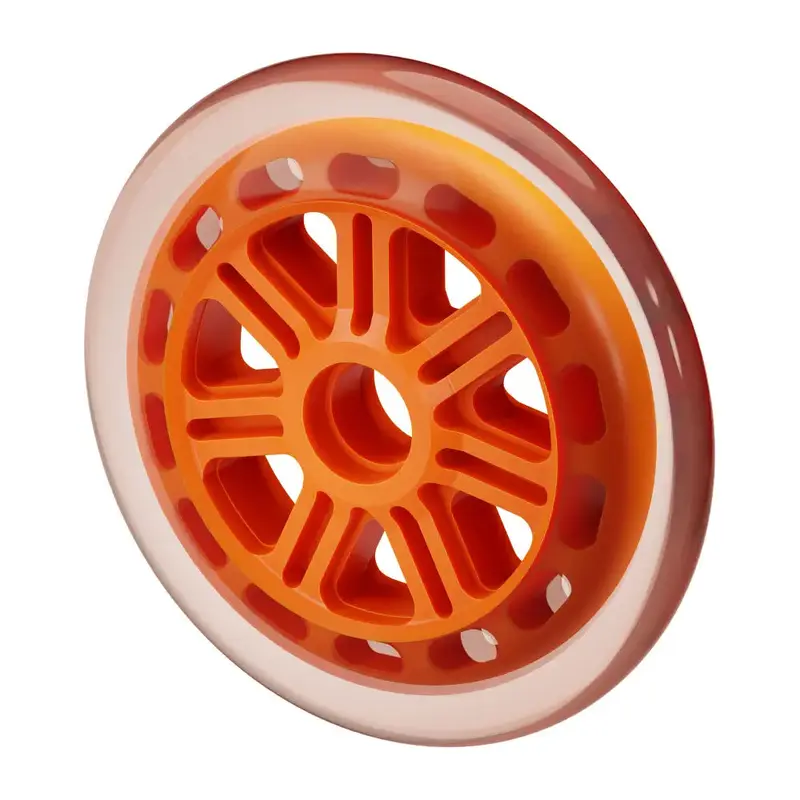 ServoCity Inline Skate Wheel (Orange, 125mm Diameter)