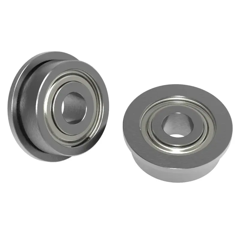 ServoCity 1/8" ID Flanged Ball Bearing (3/8" OD,  9/64" Thickness) - 2 Pack