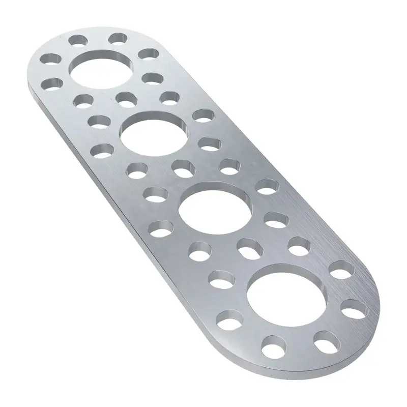 ServoCity 1105 Series Round-End Pattern Plate (4 Hole, 104mm Length)