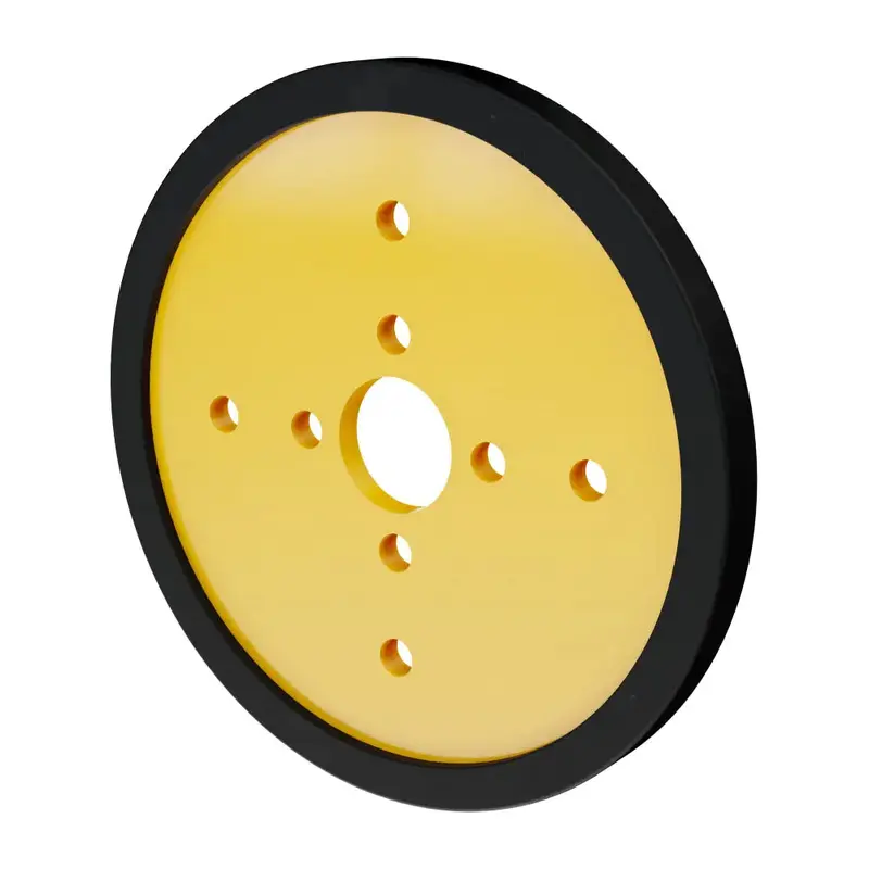 ServoCity 3" Acrylic Disc Wheel (Yellow) - 2 Pack