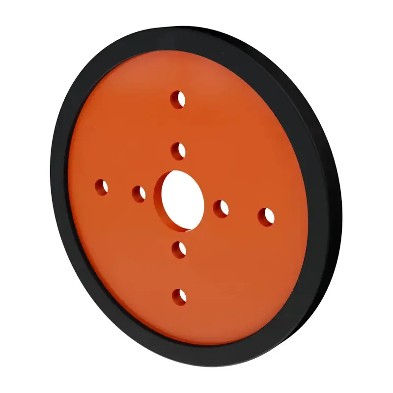 ServoCity 3-inch Acrylic Disc Wheel Orange (2x)