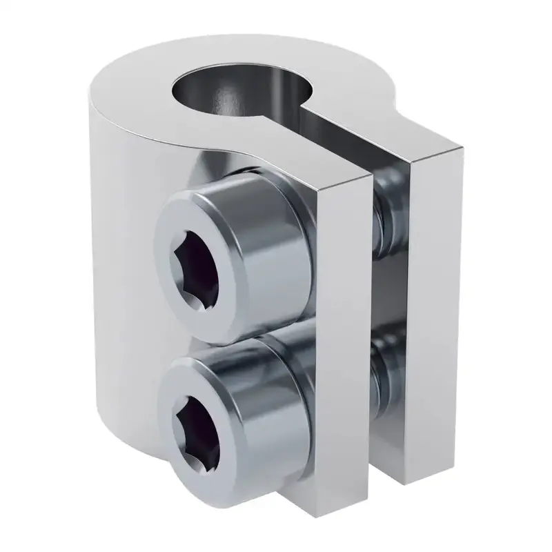 ServoCity 4000 Series Clamping Shaft Coupler (8mm Round Bore to 0.250" Round Bore)