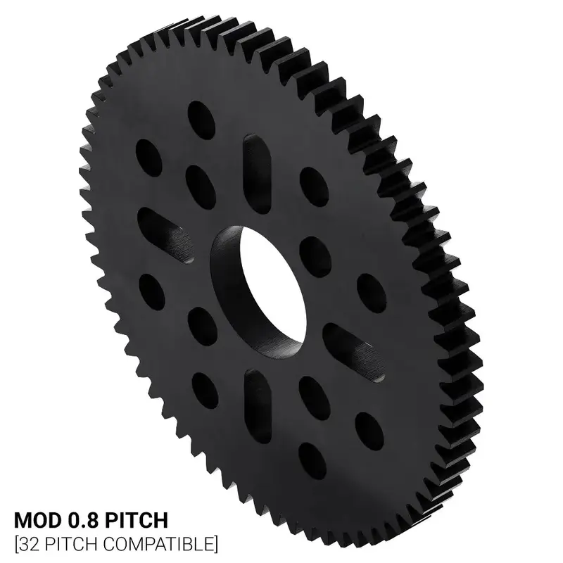 ServoCity 66 Tooth Hub-Mount Gear (MOD 0.8, 4mm Thick Acetal)