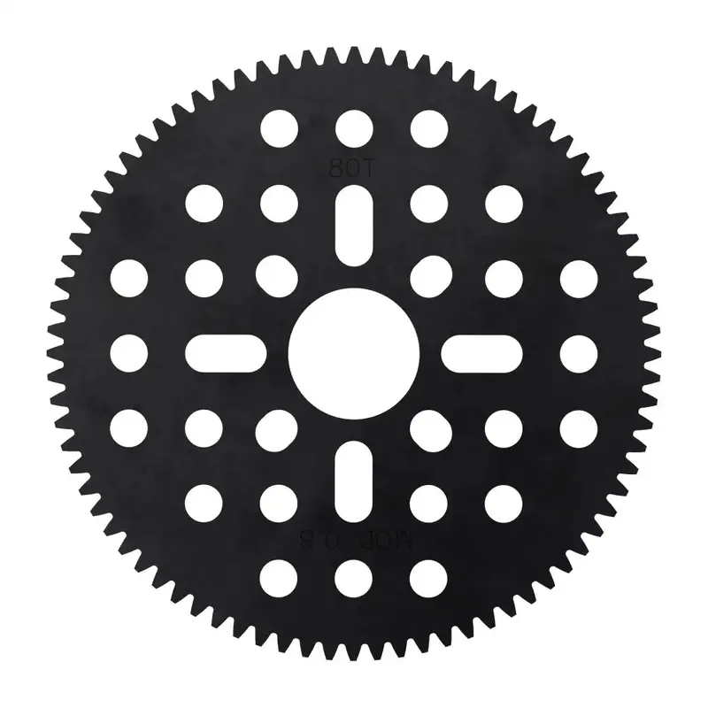 ServoCity 80 Tooth Hub-Mount Gear (MOD 0.8, 4mm Thick Acetal)