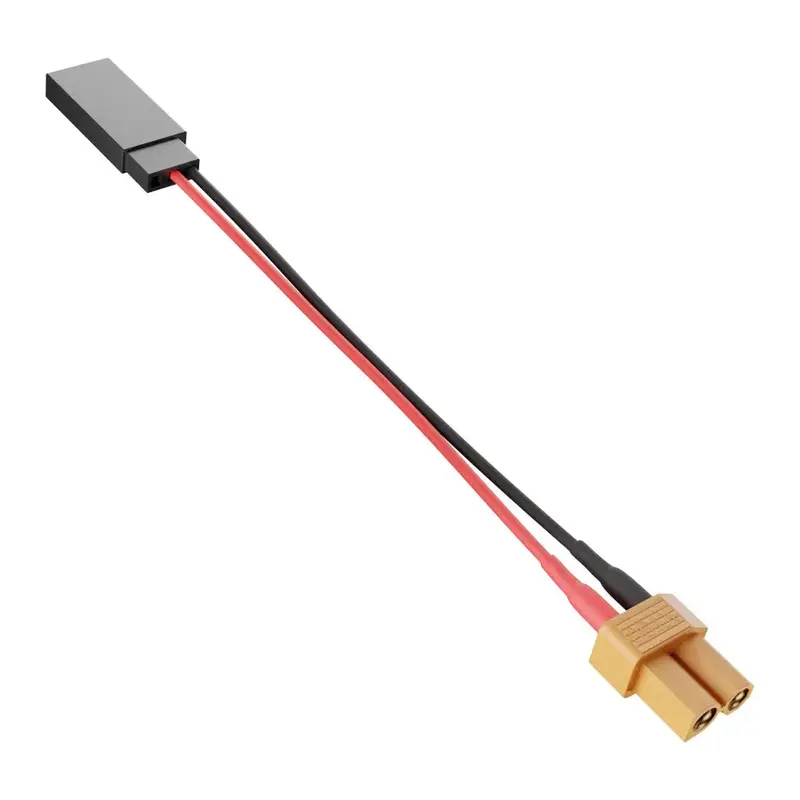 ServoCity XT30 [MH-FC] to 2-Pos TJC8 Power Connector [FH-MC] Adaptor (60mm Length)