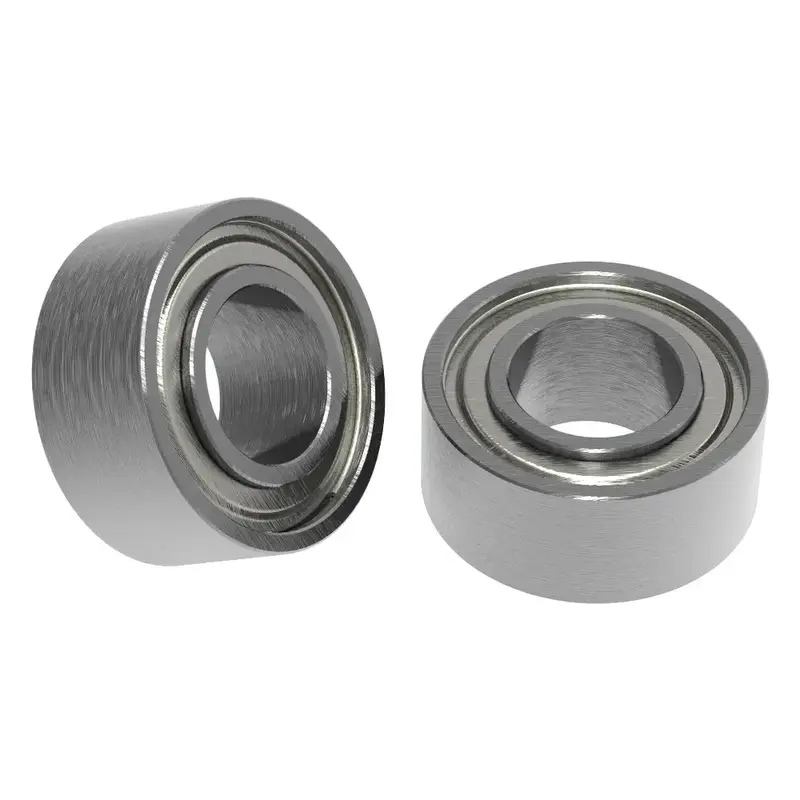 ServoCity 1/8" ID Non-Flanged Ball Bearing (1/4" OD, 7/64" Thickness) - 2 Pack