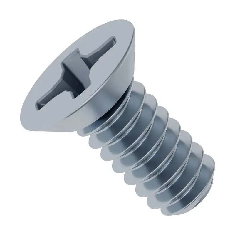 ServoCity 6-32 Zinc-Plated Flat Head Screw (0.3125" Length) - 6 Pack