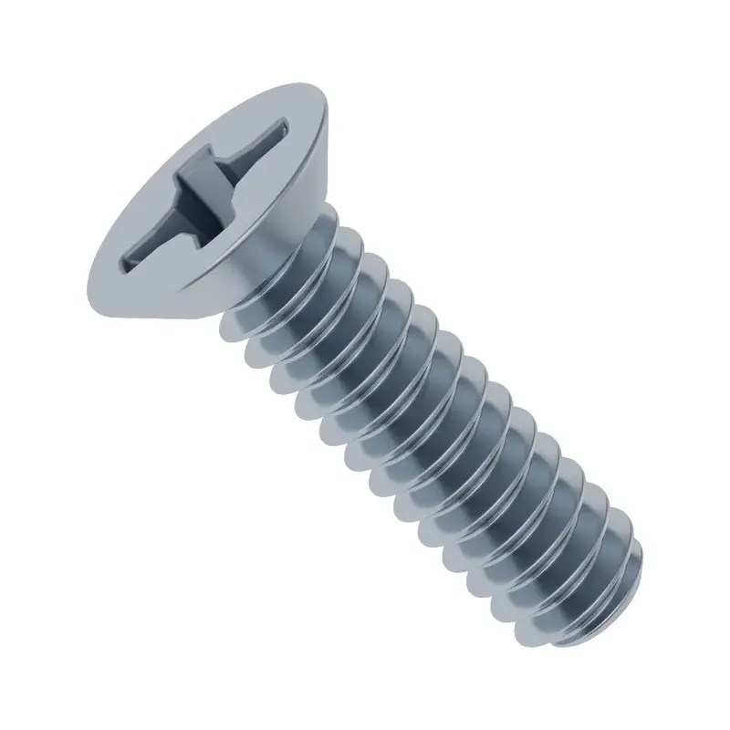 ServoCity 6-32 Zinc-Plated Flat Head Screw (0.500" Length) - 6 Pack