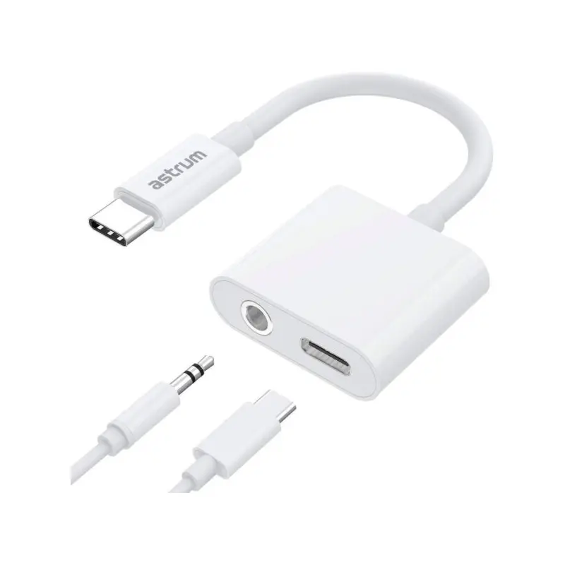 Astrum AS045 USB-C to Audio Aux DAC + USB-C Adapter