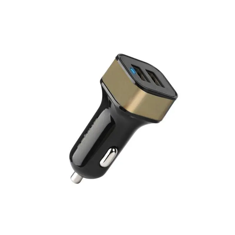 Astrum CC340 Dual USB Travel Car Charger  Gold