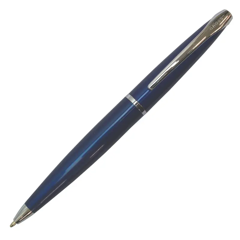 Cross ATX Translucent Blue Lacquer Ballpoint Pen - 882-37