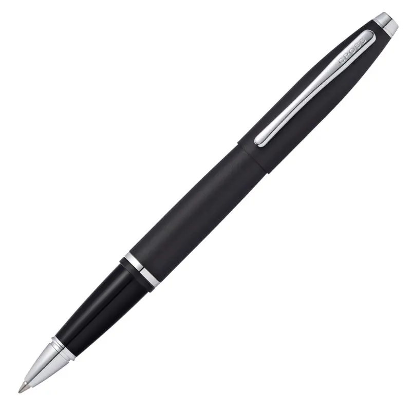Cross Calais Rollerball Pen Matte Black Chrome Trim - AT0115-14