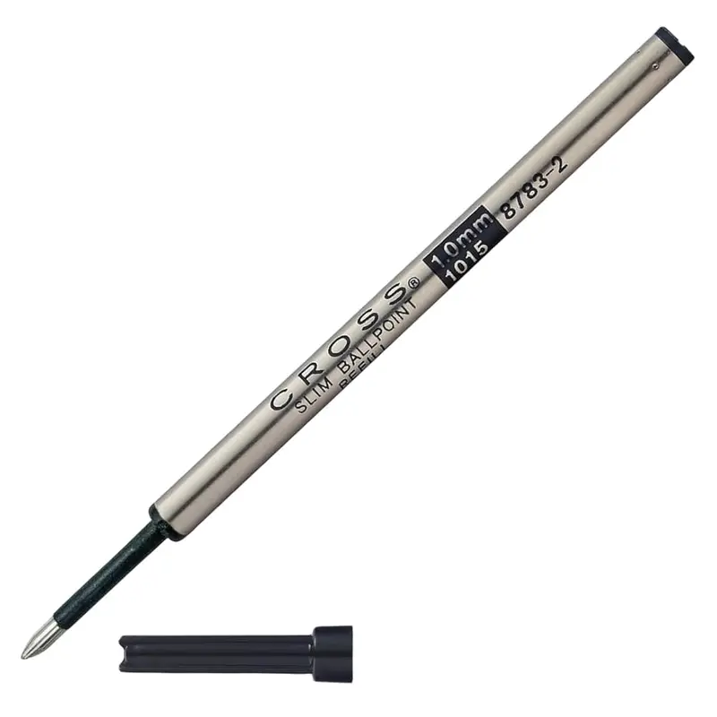 Cross Slim Ballpoint Pen Refill For Cross Click Pens, Black Medium 8783-2
