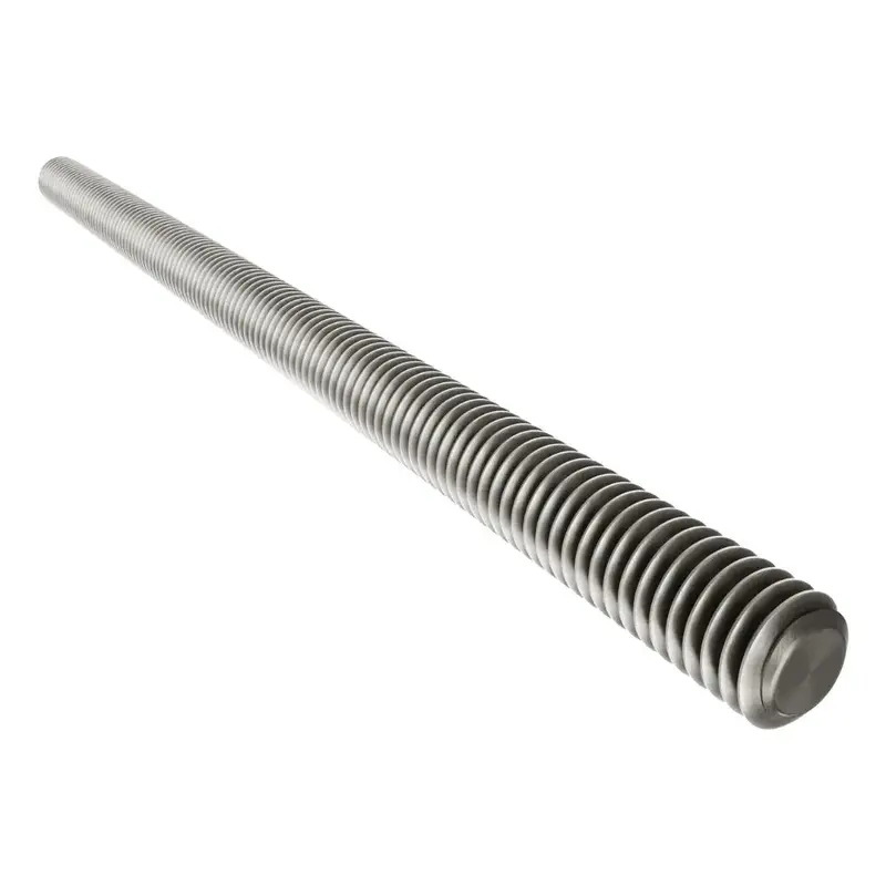 ServoCity 2808 Series Stainless Steel Threaded Rod (M4 x 0.7mm, 80mm Length) - 2 Pack
