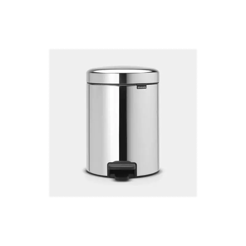 Brabantia 5L Newlcon Pedal Bin - Brilliant Steel 112621